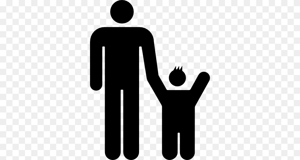 Father With Son, Stencil, Smoke Pipe, Silhouette, Body Part Png Image