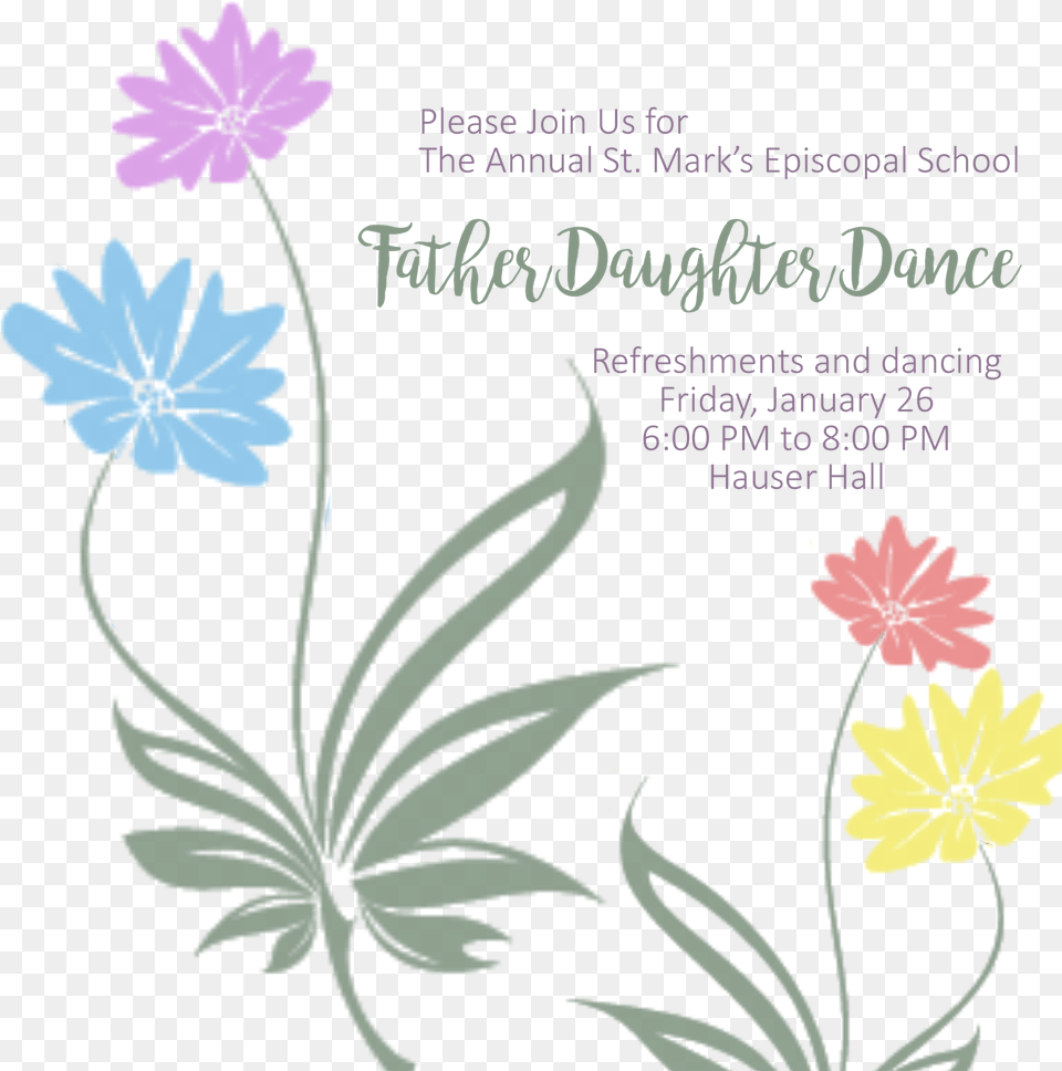 Fathers And Daughters Are Invited Plants, Art, Pattern, Graphics, Floral Design Free Transparent Png