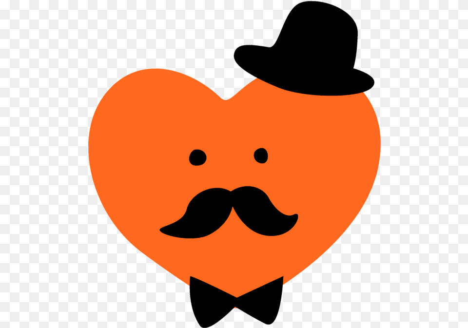 Fathers Day Clip Art Moustache Orange For Fathers Day Happy, Face, Head, Person, Mustache Png