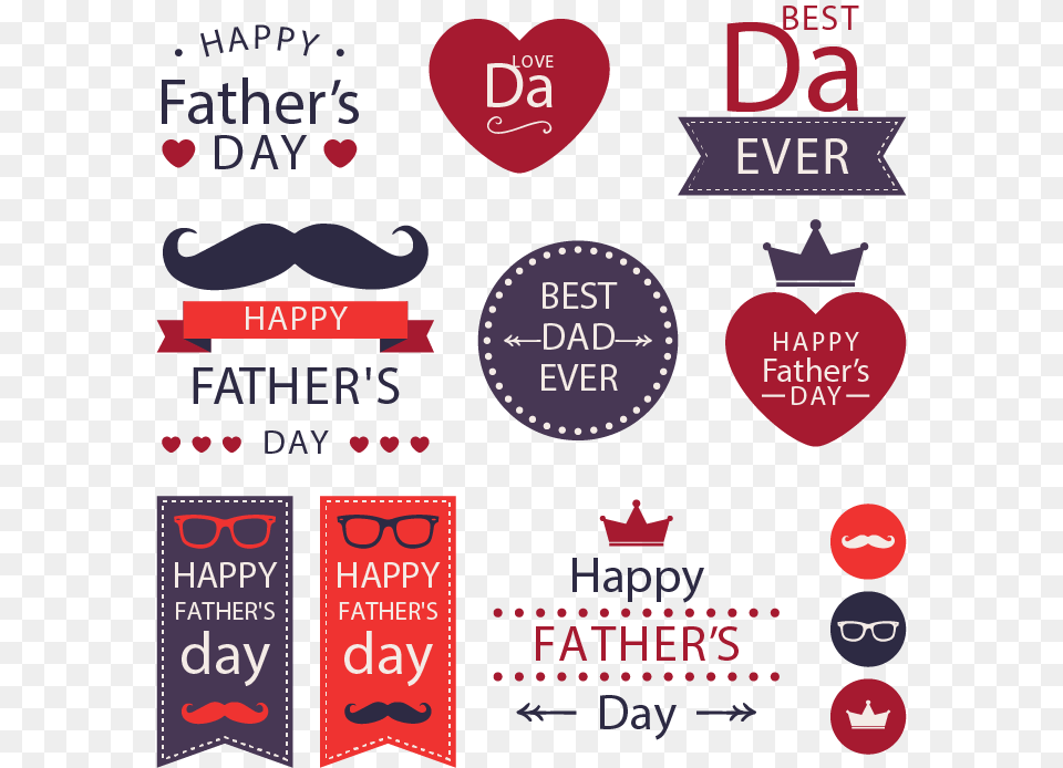 Fathers Day Elements, Advertisement, Poster Free Png Download