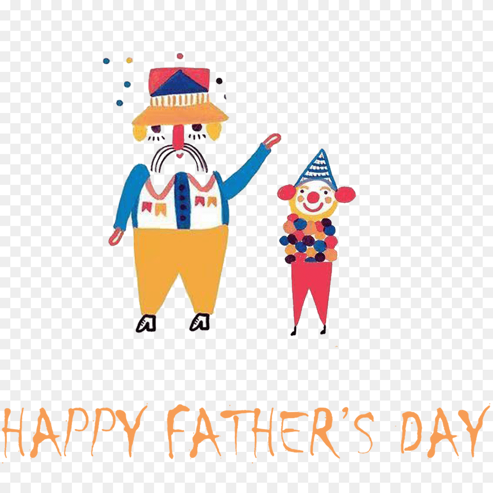Fathers Day Father Love Image, Person, Clown, Performer Free Transparent Png