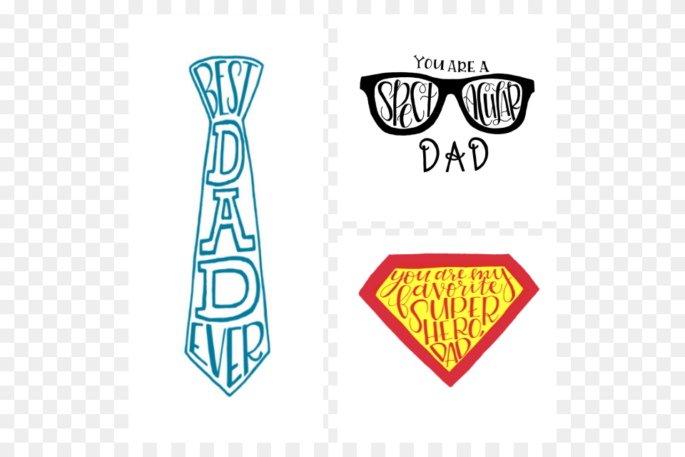 Fathers Day Printables Heather Handmade, Accessories, Formal Wear, Tie, Sunglasses Free Transparent Png