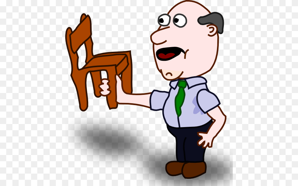 Fatman Holding A Chair Svg Clip Arts Man Holding A Map Clipart, Accessories, Tie, Formal Wear, Baby Png