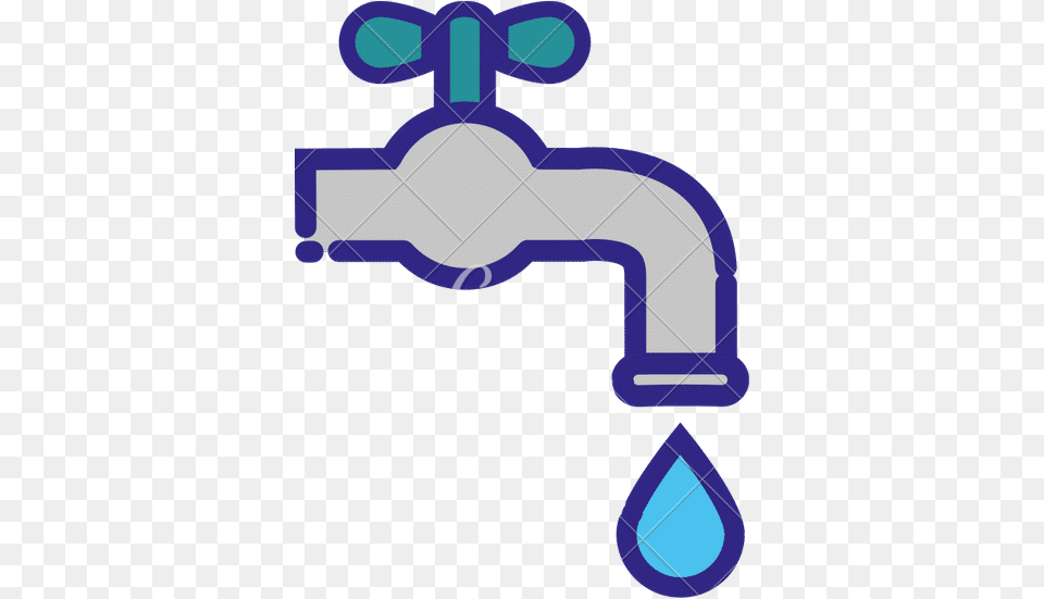 Faucet Water Drop Clean Icon Line And Fill Canva, Tap Free Png