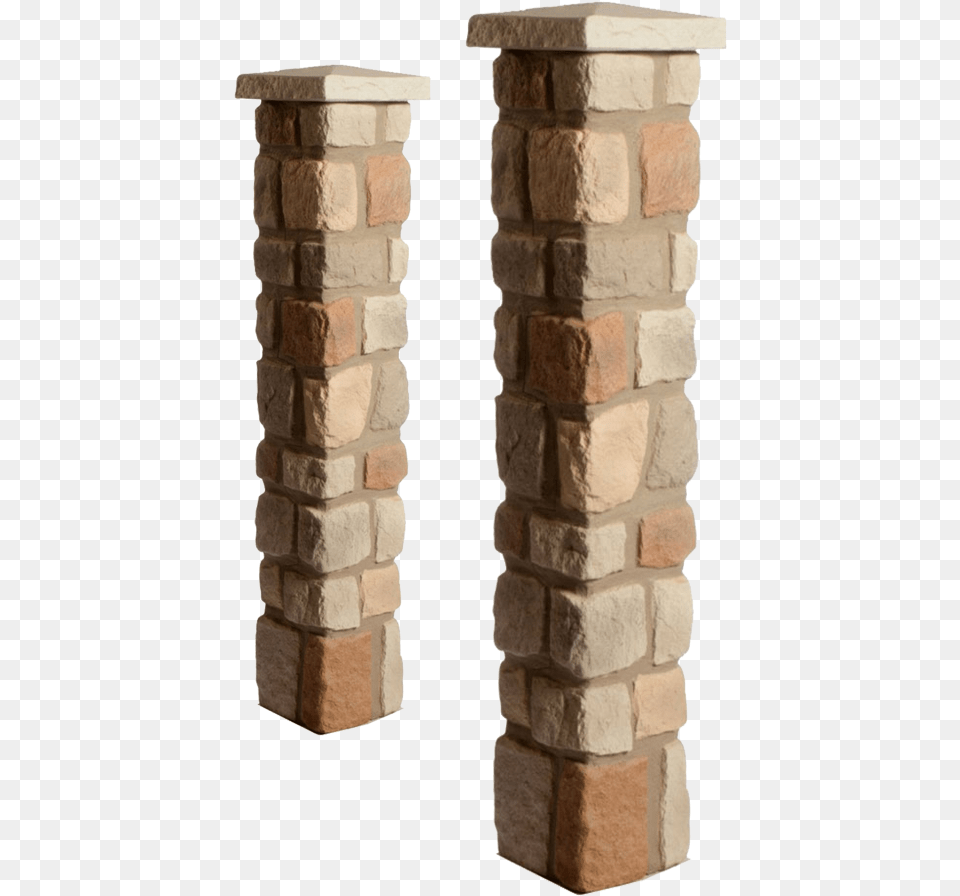 Faux Cobblestone Deck Post Covers Stone Wall, Brick, Path, Architecture, Building Png