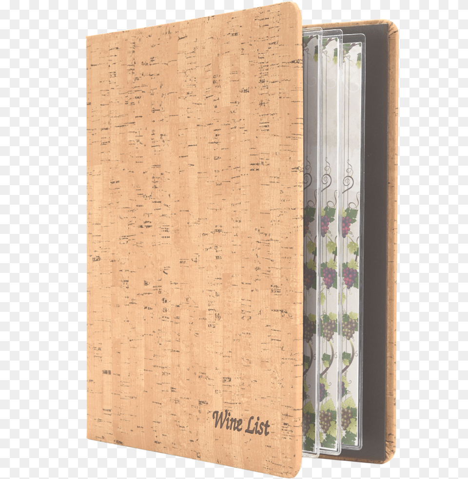 Faux Cork Wine List Cover Wine Cork Menu Cover, Book, Publication, Diary, Page Free Transparent Png