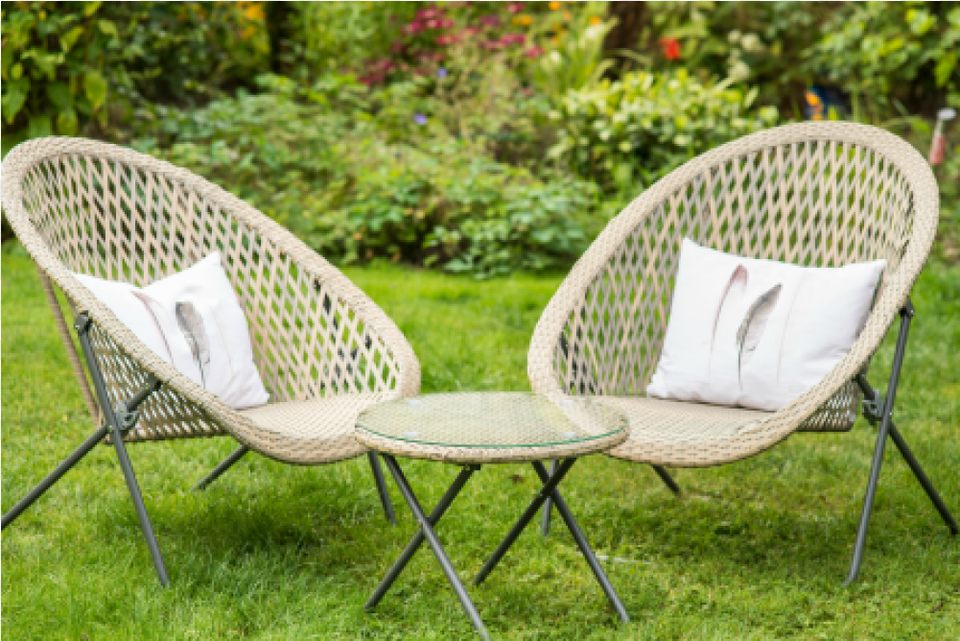 Faux Rattan Garden Furniture Desres Home Garden Furniture, Home Decor, Cushion, Grass, Plant Png Image