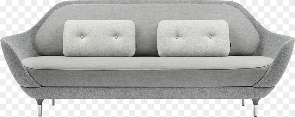 Favn Sofa Designers Selection Light Grey Front Republic Of Fritz Hansen Favn 3 Seater Sofa With Alu, Couch, Cushion, Furniture, Home Decor Free Transparent Png