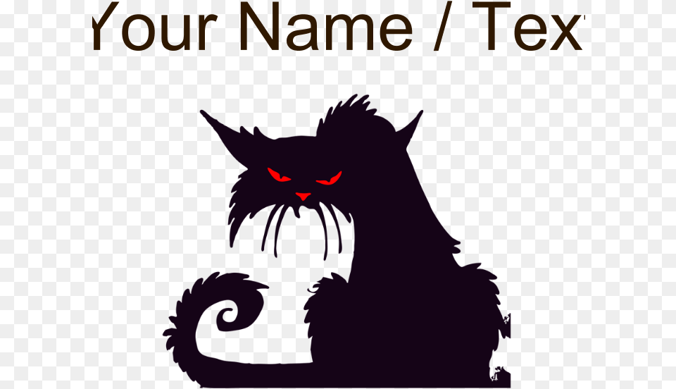 Favorite Creepy Black Cat Clipart, Animal, Mammal, Pet Free Png Download