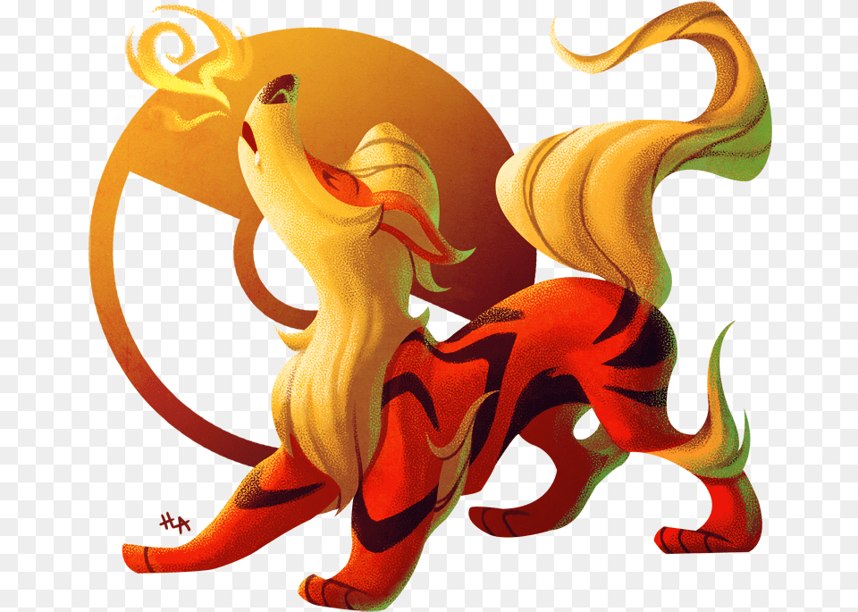 Favorite Fire Pokemon Arcanine U2014 Weasyl Mythical Creature, Animal, Dinosaur, Reptile, Baby Free Png Download