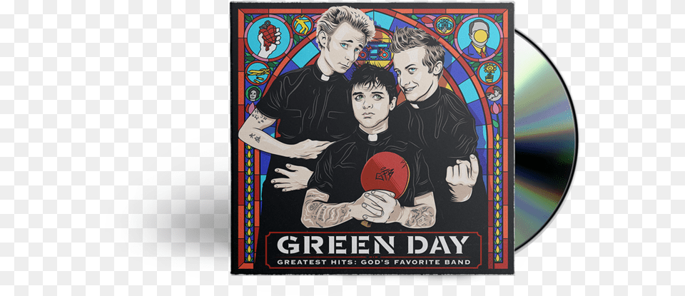 Favourite Band Cd Green Day Greatest Hits God39s Favorite Band, Art, Adult, Male, Man Free Transparent Png