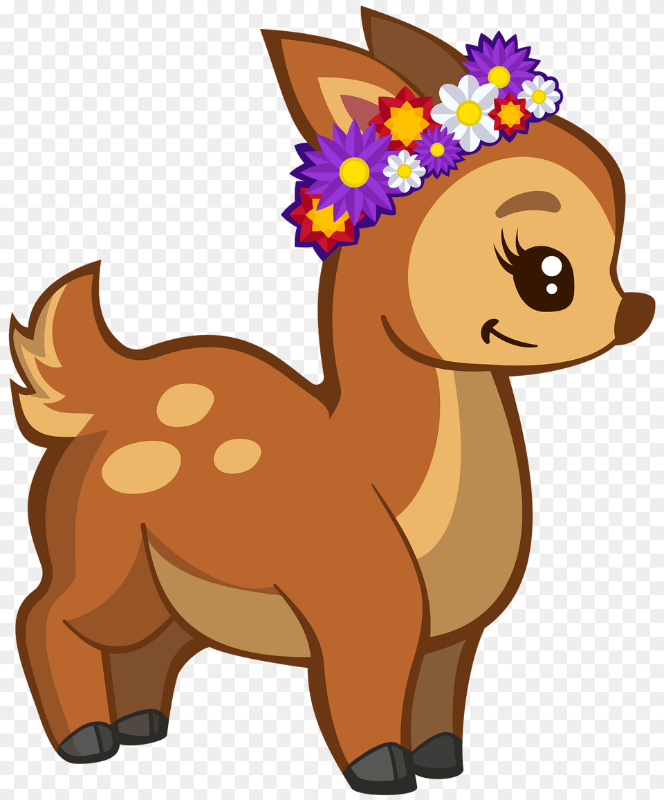 Fawn Clipart, Accessories, Flower, Plant, Baby Free Transparent Png