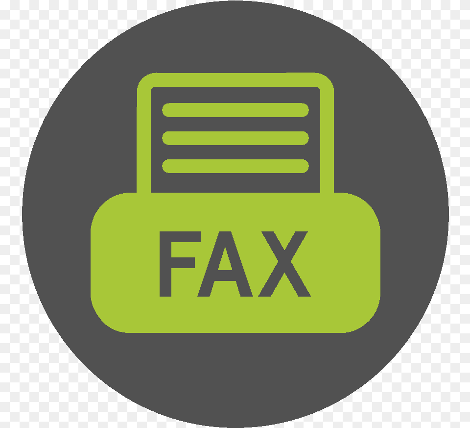 Fax Icon Circle, Text Free Png