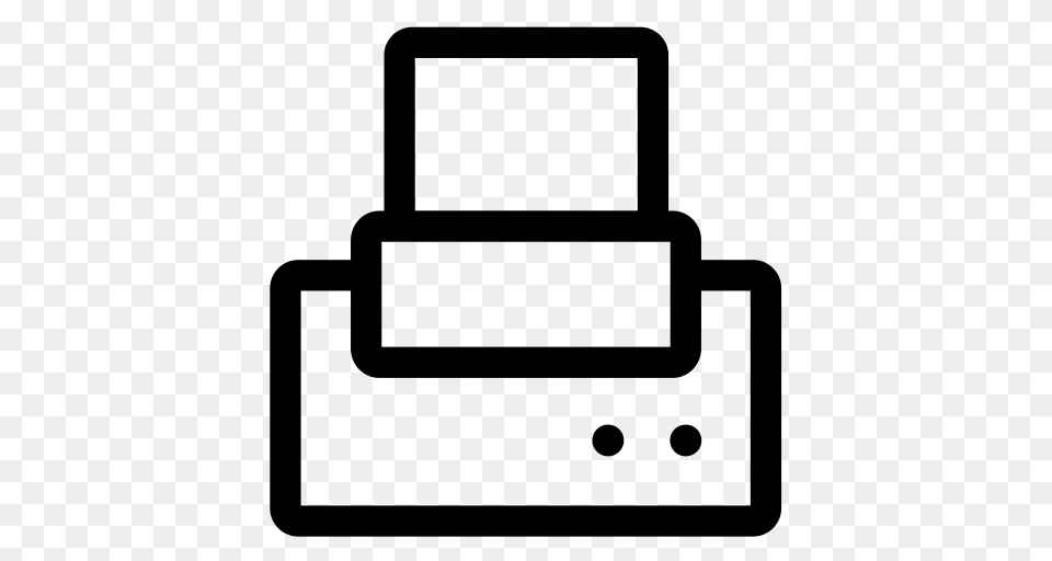 Fax Icon With And Vector Format For Unlimited, Gray Png Image