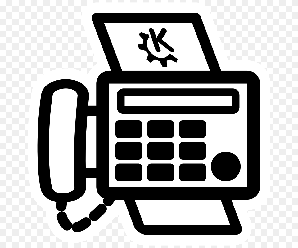 Fax Machine Clip Art, Electronics, Stencil, Phone, Ammunition Png Image