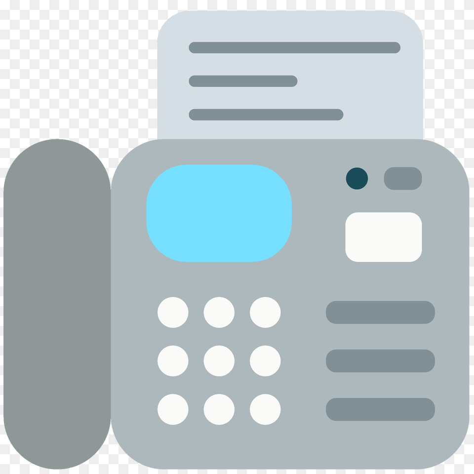 Fax Machine Emoji Clipart, Electronics, Phone, Mobile Phone, Text Png