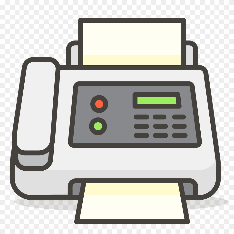 Fax Machine Emoji Clipart, Computer Hardware, Electronics, Hardware, Printer Free Png