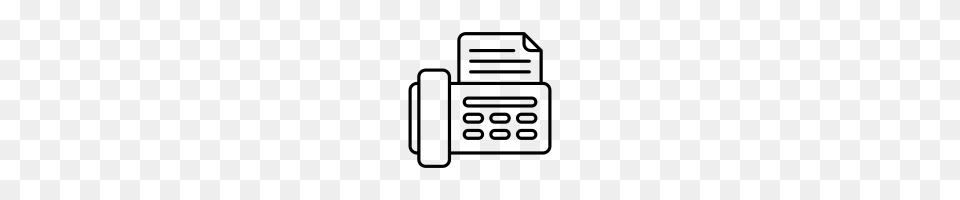 Fax Machine Icons Noun Project, Gray Free Png Download