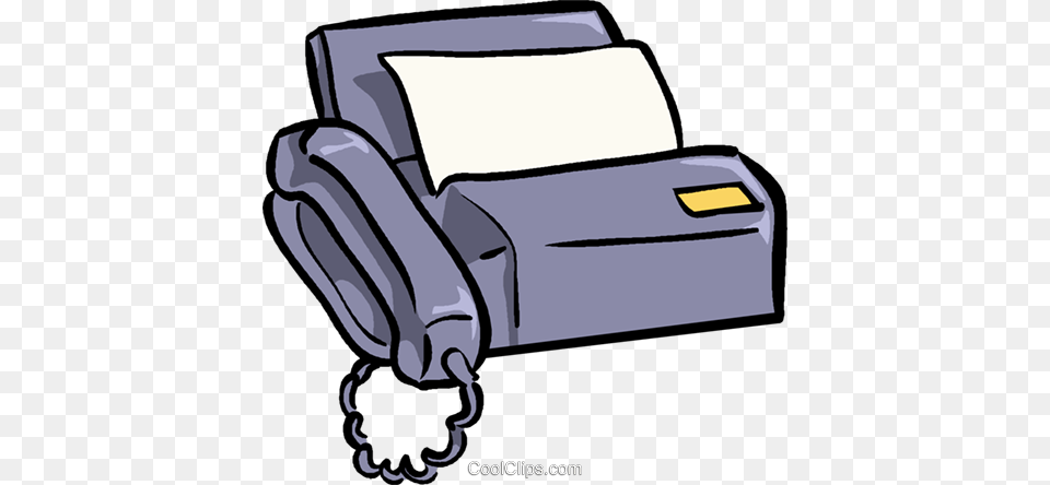 Fax Machine Royalty Free Vector Clip Art Illustration, Computer Hardware, Electronics, Hardware, Printer Png Image