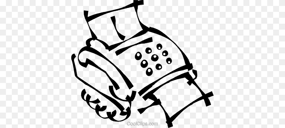 Fax Machine Royalty Vector Clip Art Illustration Clip Art, Computer Hardware, Electronics, Hardware Free Png