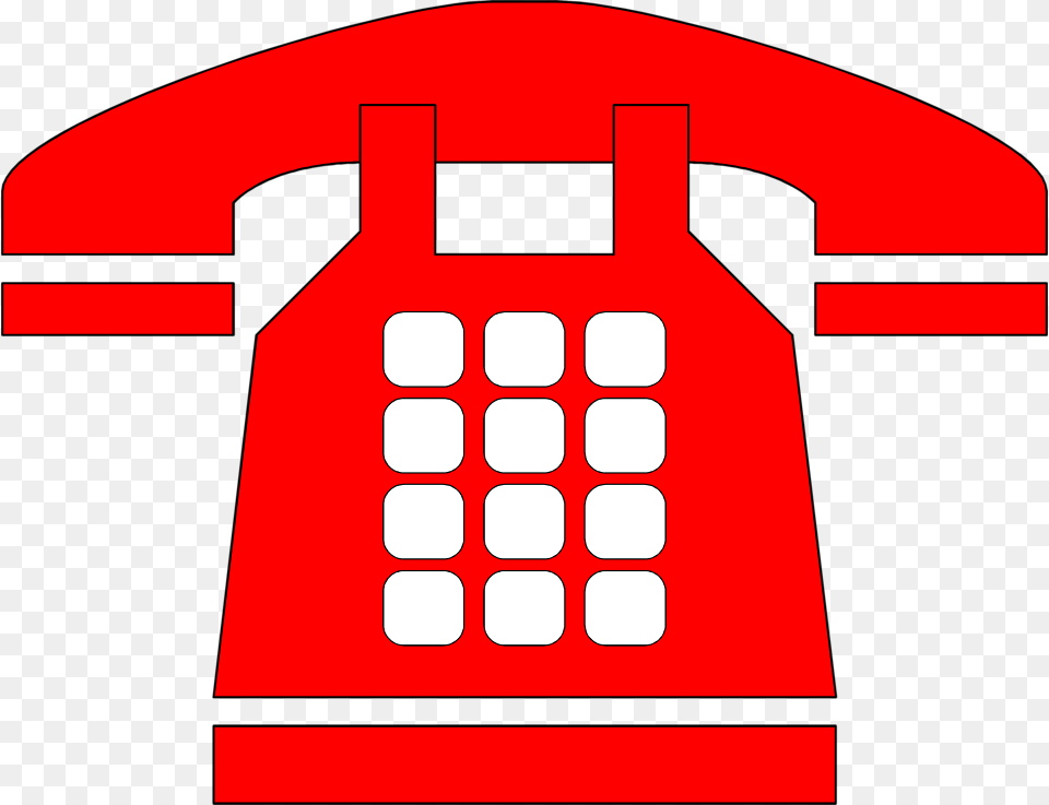 Fax Vector Telephone Red Phone Icon Vector, Electronics, Dial Telephone Free Transparent Png