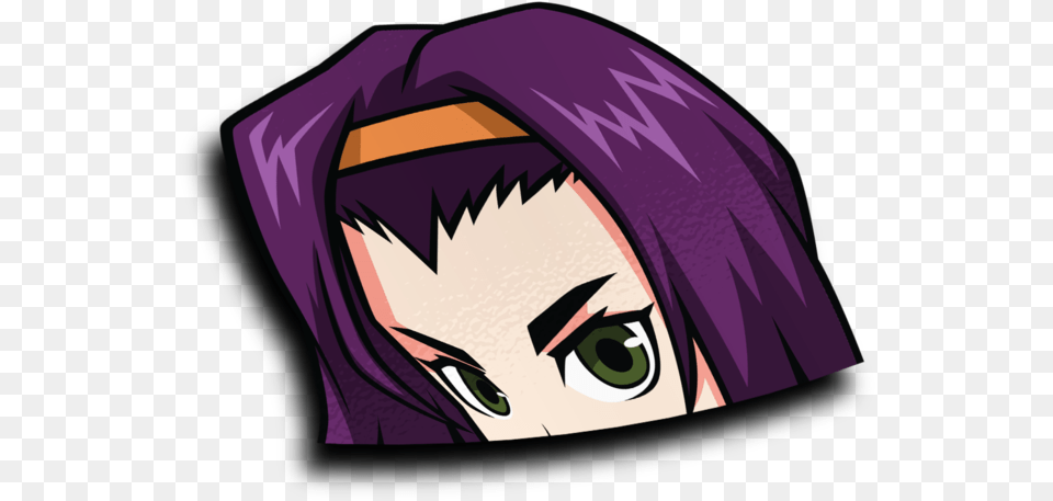 Faye Valentine Peeker Sticker Cartoon, Book, Comics, Publication, Person Free Png Download