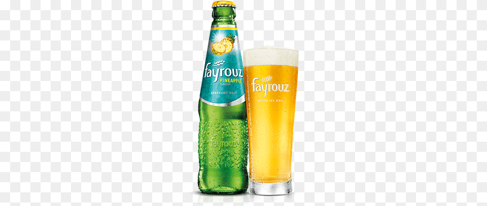 Fayrouz Bottle, Alcohol, Beer, Beverage, Glass Free Transparent Png