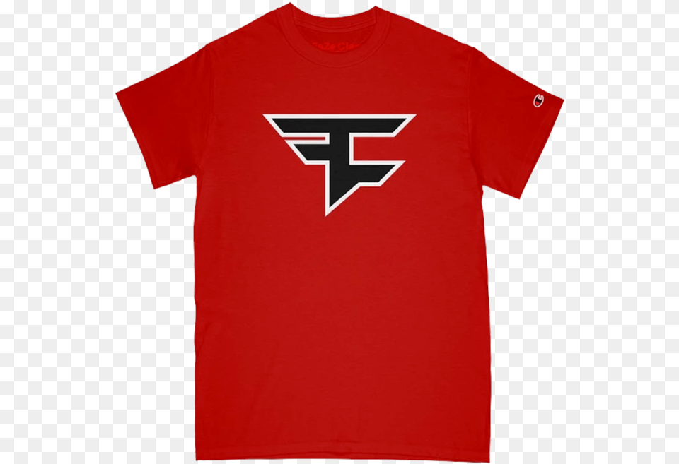 Faze Clan Red T Shirt, Clothing, T-shirt Free Transparent Png