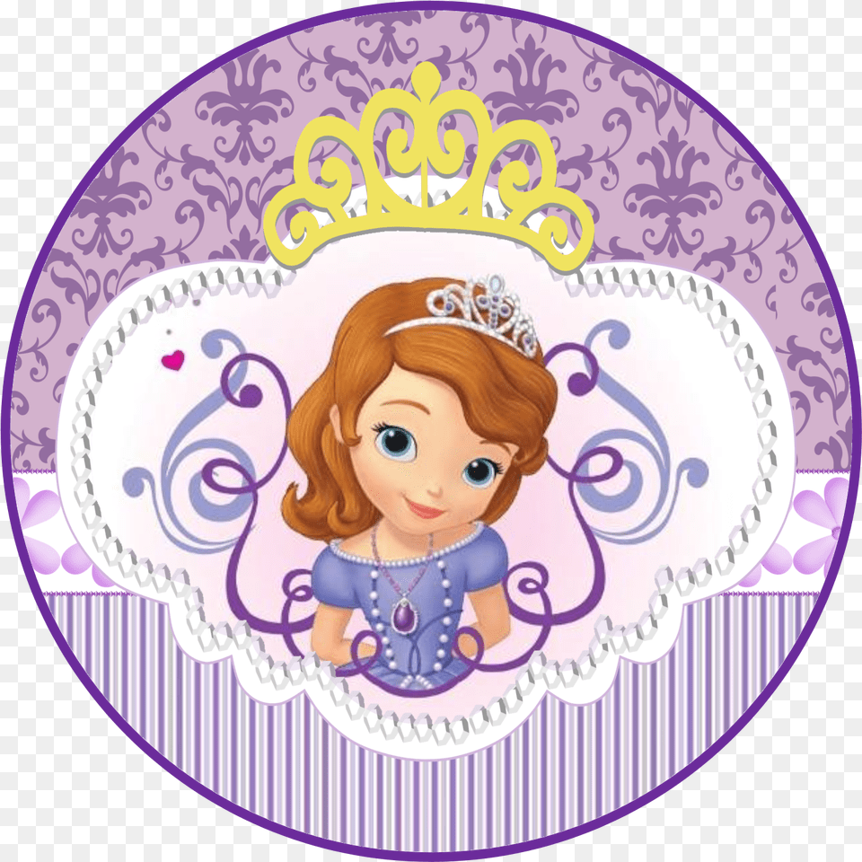 Fazendo A Propria Festa Stickers De La Princesa Sofia, Baby, Person, Face, Head Png Image