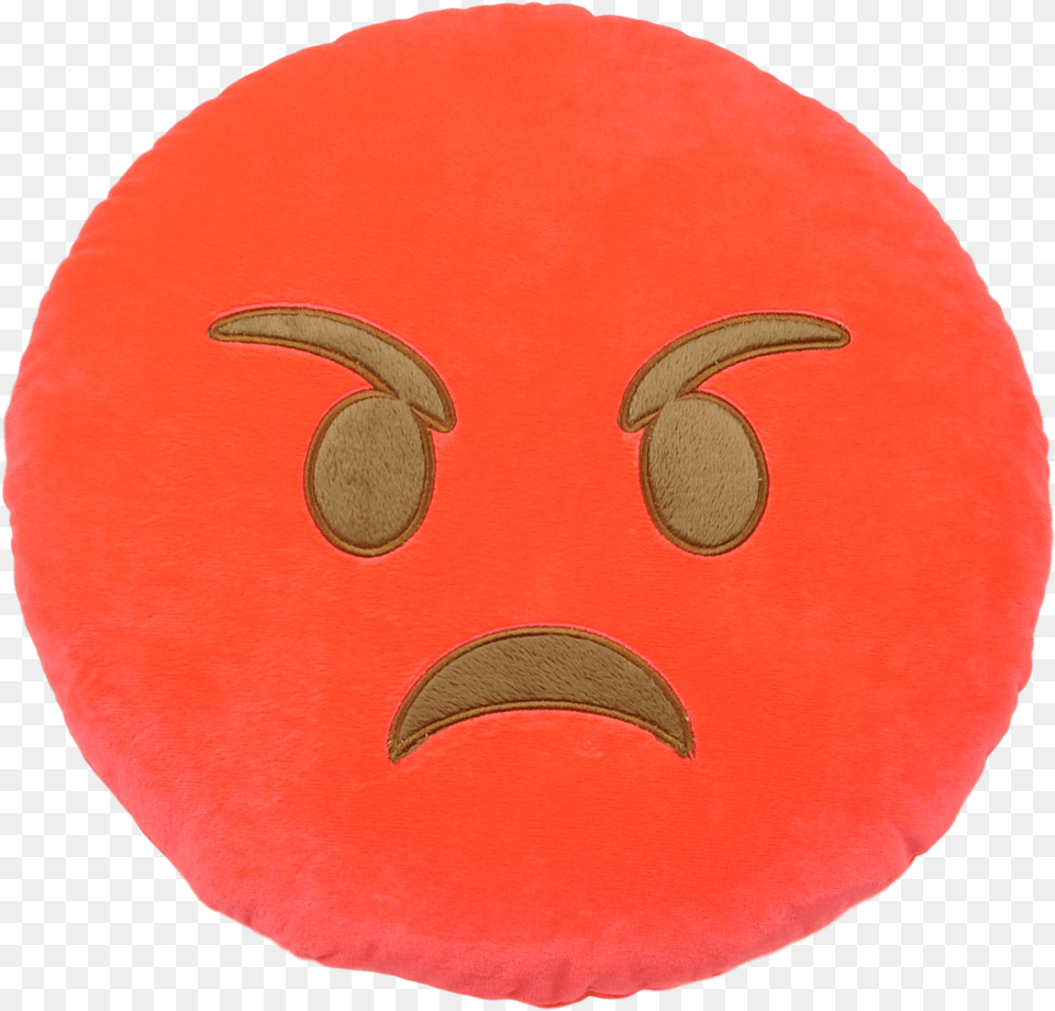 Fb Emoji Angry, Applique, Cushion, Home Decor, Pattern Free Transparent Png