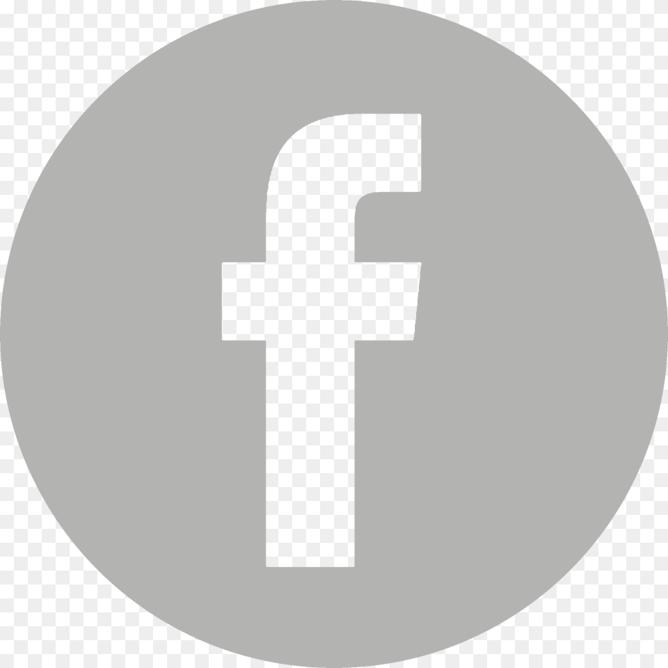 Fb Icon Facebook Logo Grey Circle, Cross, First Aid, Symbol, Text Free Png