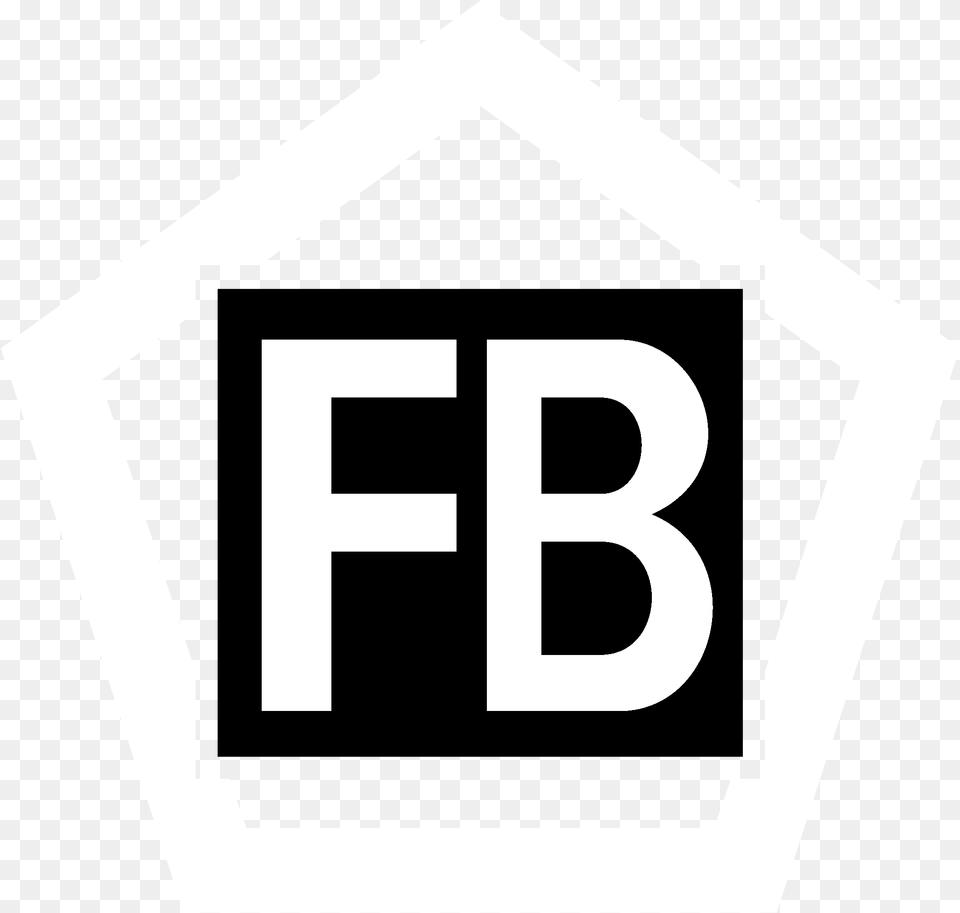 Fb Logo Black And White, Symbol, Sign, Stencil Free Png Download