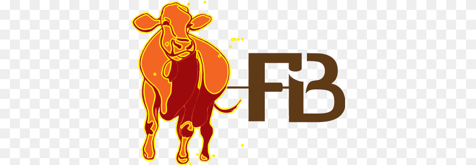 Fb Logo Burger Logos, Livestock, Animal, Cattle, Mammal Free Png