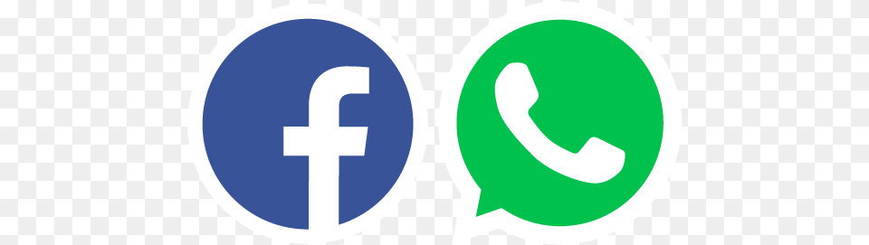 Fb Logo Picture Whatsapp And Facebook Logo, Sign, Symbol, First Aid, Text Free Png Download