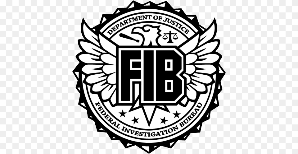 Fbi Fib Gta, Badge, Emblem, Logo, Symbol Free Png