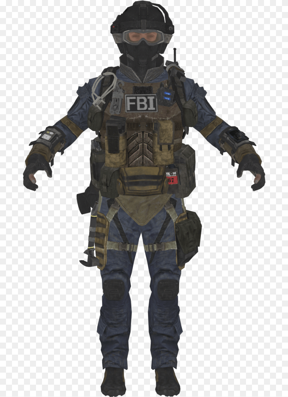 Fbi Lmg Model Boii Black Ops 2 Mercs Sniper, Person, Helmet, Clothing, Glove Free Png