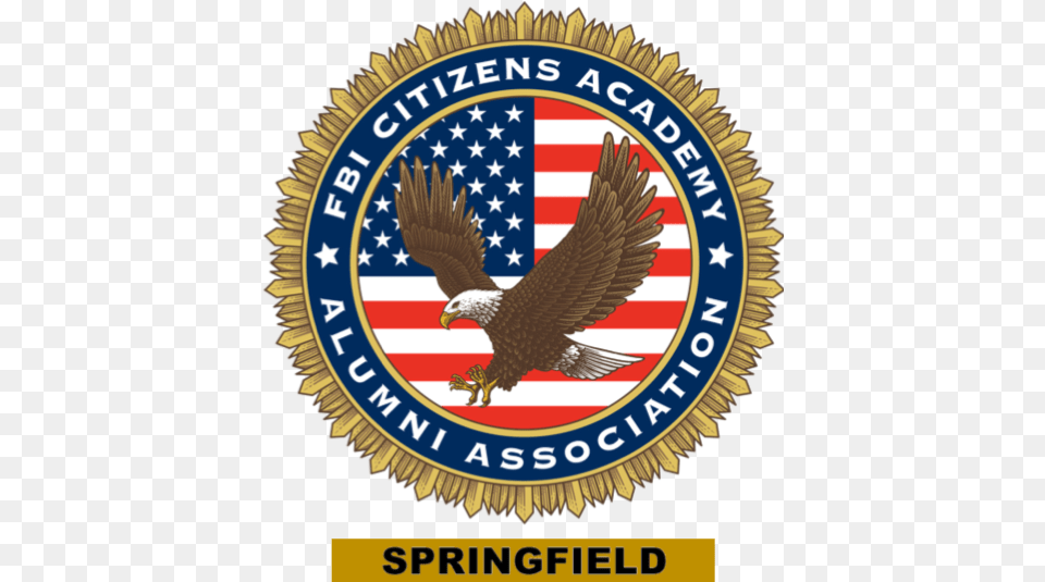 Fbi Springfield Citizens Academy Alumni Association Emblem, Badge, Logo, Symbol, Animal Png