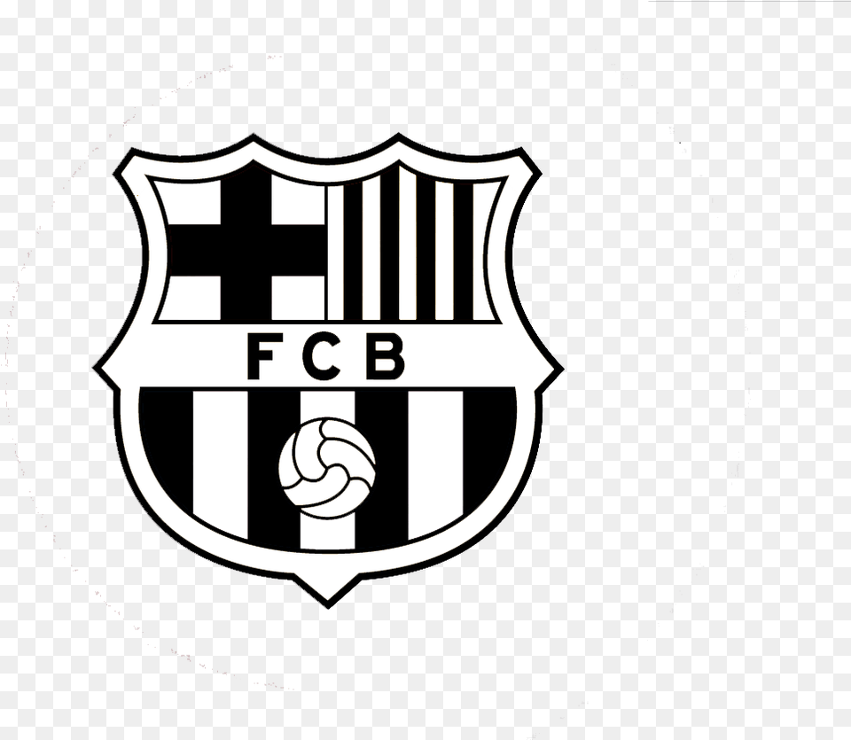 Fc Barcelona Fc Barcelona Logo White, Badge, Symbol Free Png Download