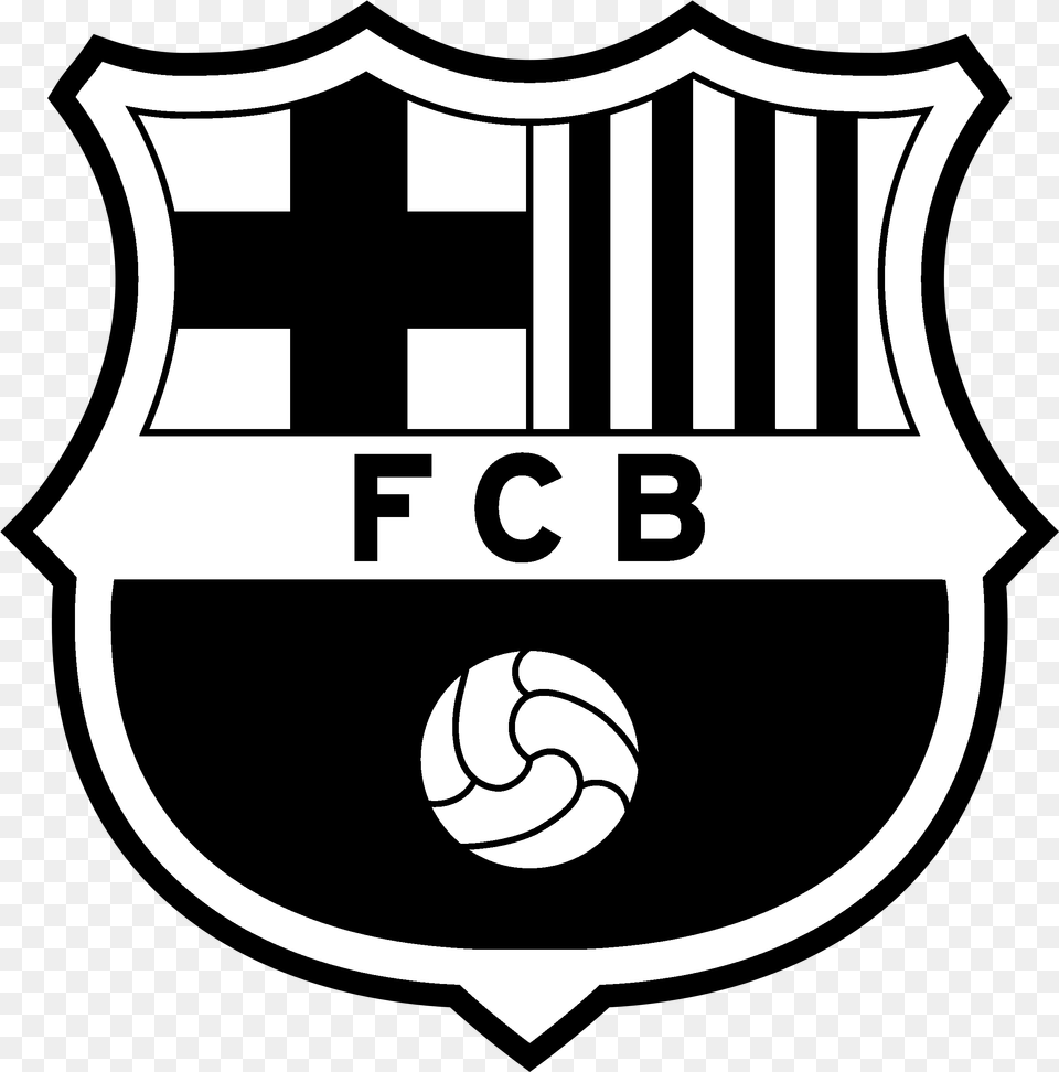 Fc Barcelona Logo Barcelona Logo White Full Size Fc Barcelona Logo, Armor, Symbol Png Image