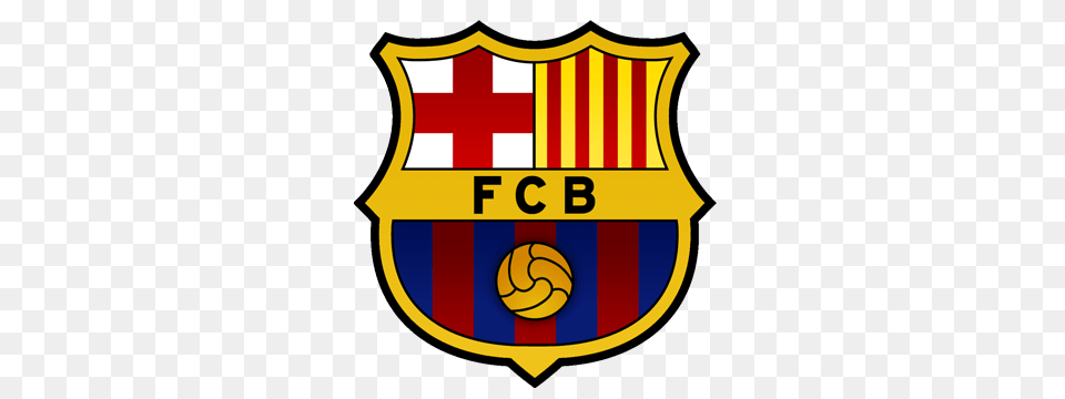 Fc Barcelona Logo Fcb Logo Download, Badge, Symbol, Armor, Shield Free Transparent Png