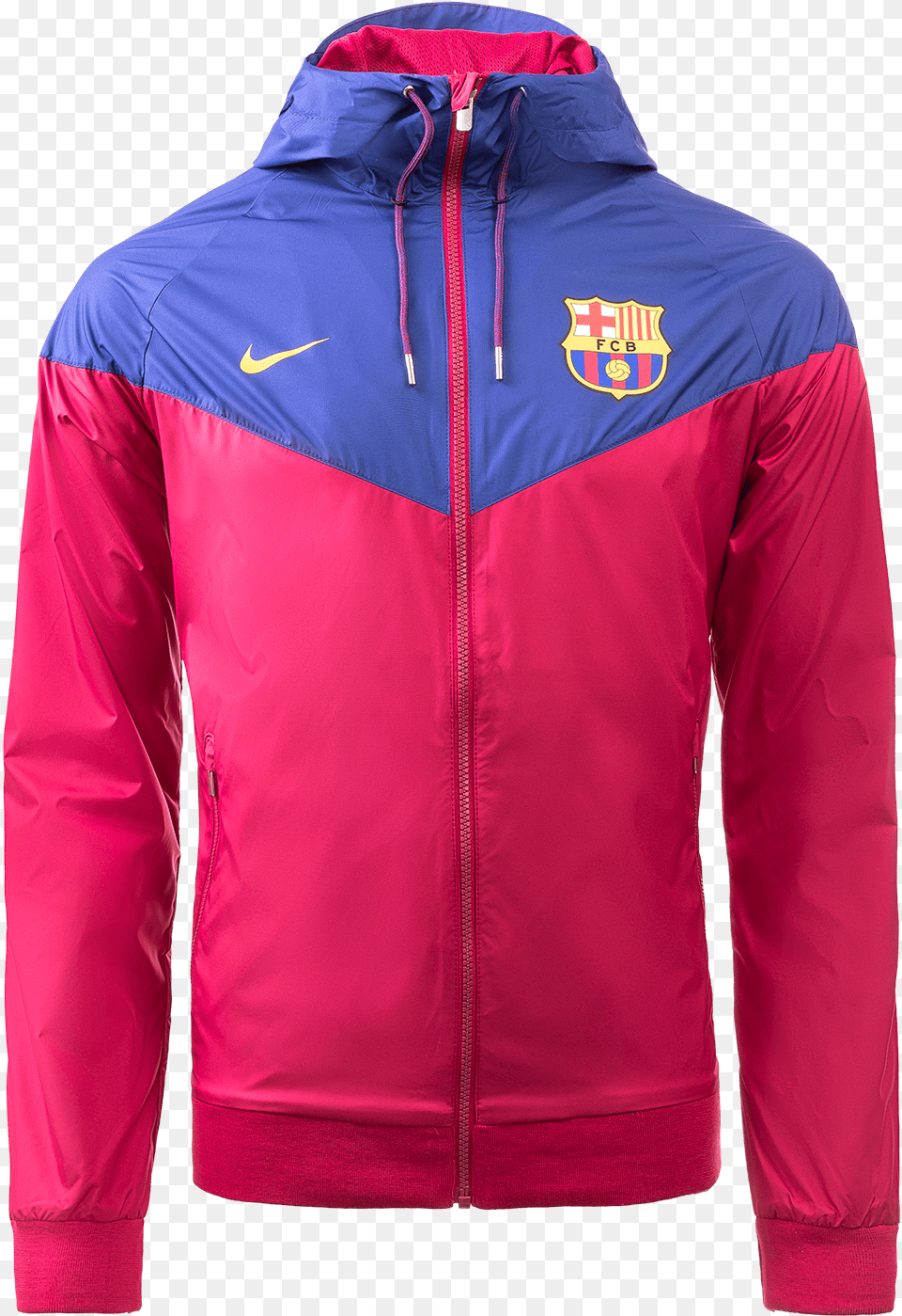 Fc Barcelona Nsw Authentic Woven Windrunner Barcelona Windrunner Red And Blue, Clothing, Coat, Jacket Png