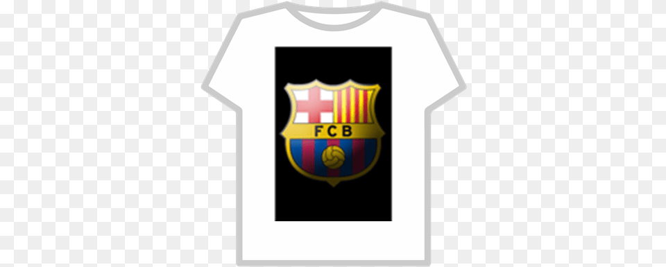 Fc Barcelonalogoinblackbackgroundiphonewallp Roblox Fc Barcelona, Armor, Clothing, T-shirt, Logo Png Image
