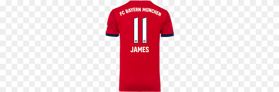 Fc Bayern Kids Jersey Home 1819 James Rodriguez 18, Clothing, Shirt, T-shirt Free Png
