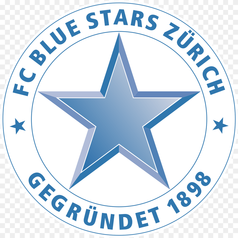 Fc Blue Stars Zrich Fc Blue Stars Zurich, Symbol, Logo, Star Symbol, Disk Free Png Download