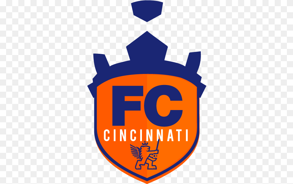 Fc Cincinnati Logos Fc Cincinnati New Mls Logo, Badge, Symbol, Emblem, Person Png Image