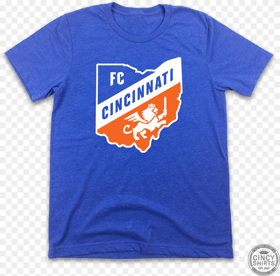 Fc Cincinnati Ohio Logo Cincy Shirts, Clothing, T-shirt, Shirt Free Png