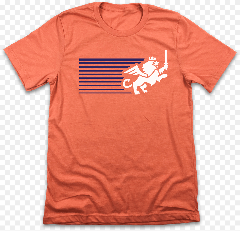 Fc Cincinnati Orange Streaking Lion Houston Astro Dome Shirt, Clothing, T-shirt Png Image