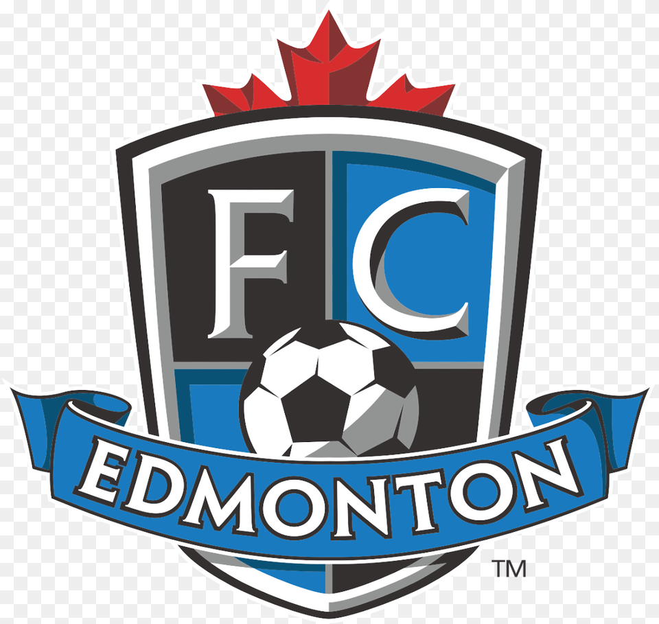 Fc Edmonton Professional Soccer Logo Vector Edmonton Fc, Ball, Football, Soccer Ball, Sport Png Image