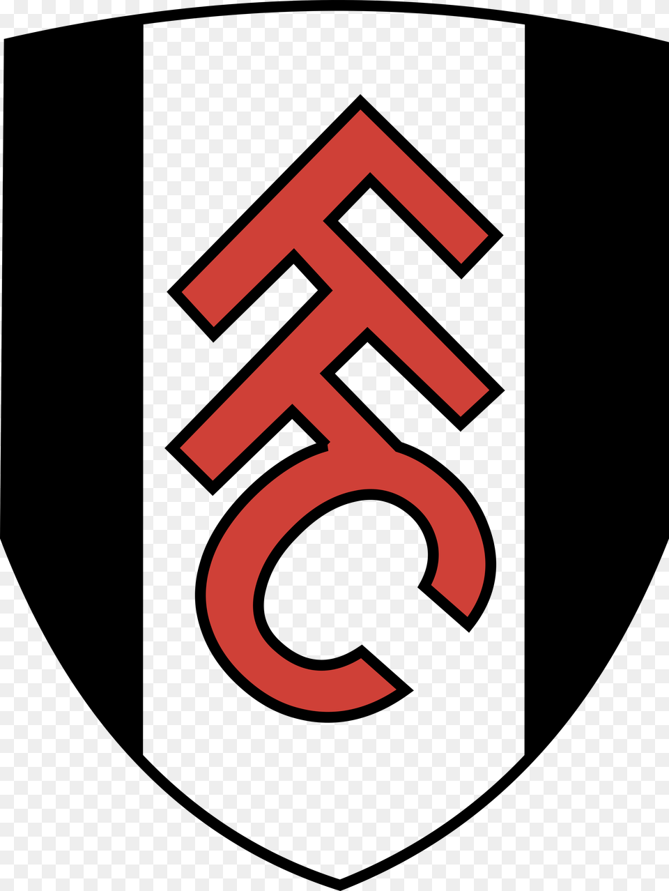Fc Fulham Logos Download Spurs Logo Svg Fulham Fc Logo, Symbol, Text, Cross, Number Free Png