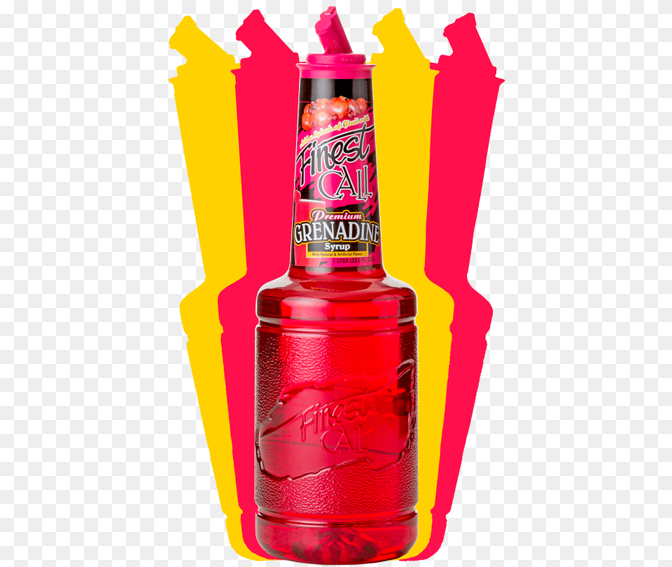 Fc Grenandine Syrup Hover, Bottle, Food, Ketchup, Alcohol Png